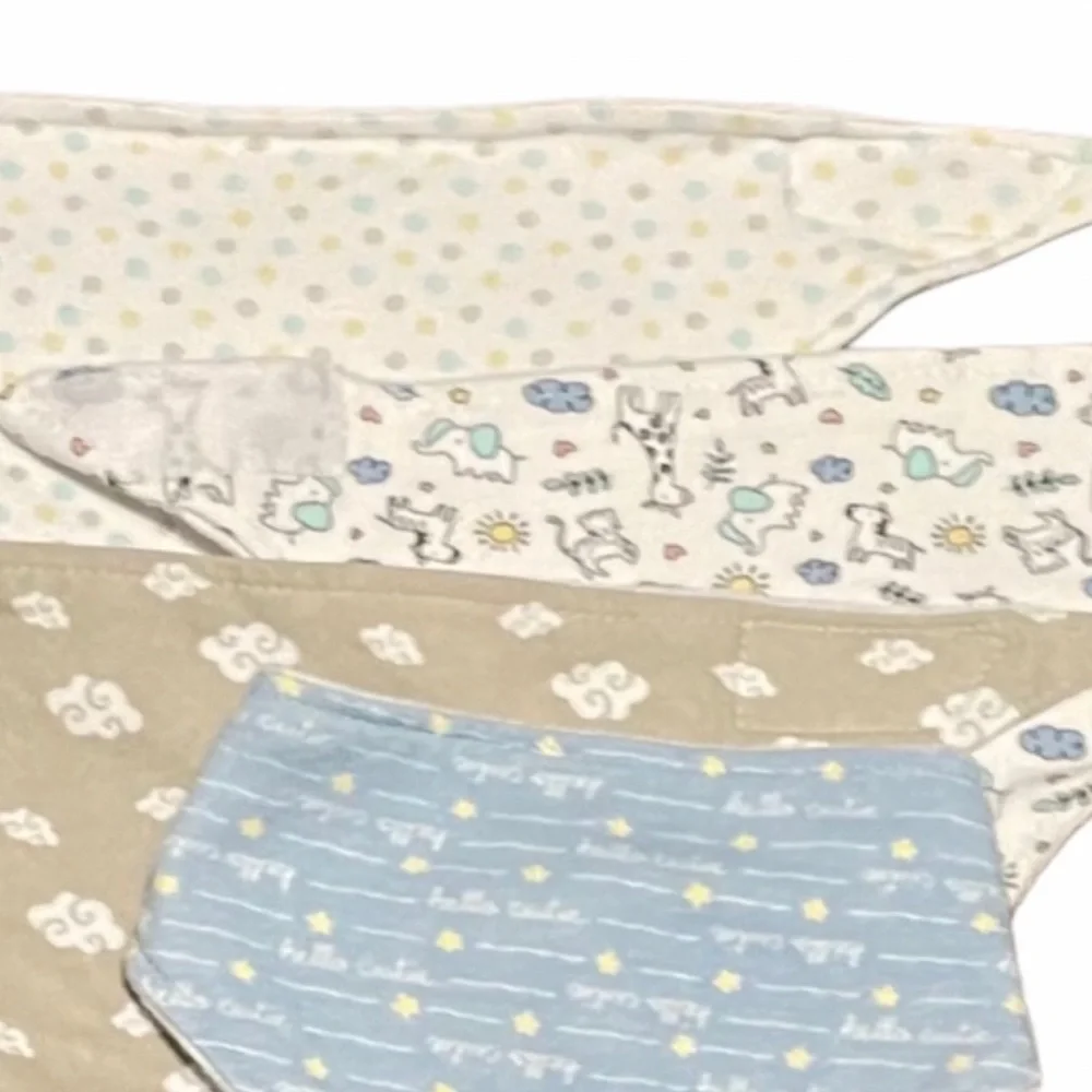 Infant / Baby Terry Cloth Bandana Bib Set